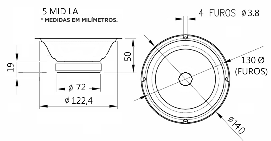 DIMENSÕES 5 MID LA